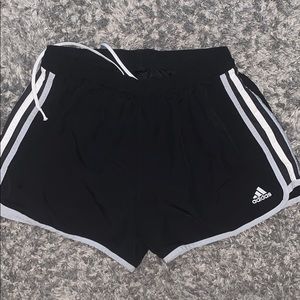 Black Adidas athletic shorts